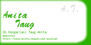 anita taug business card
